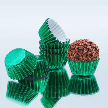 Forma Brigadeiro Metalizada nr.5 Verde - Dafesta